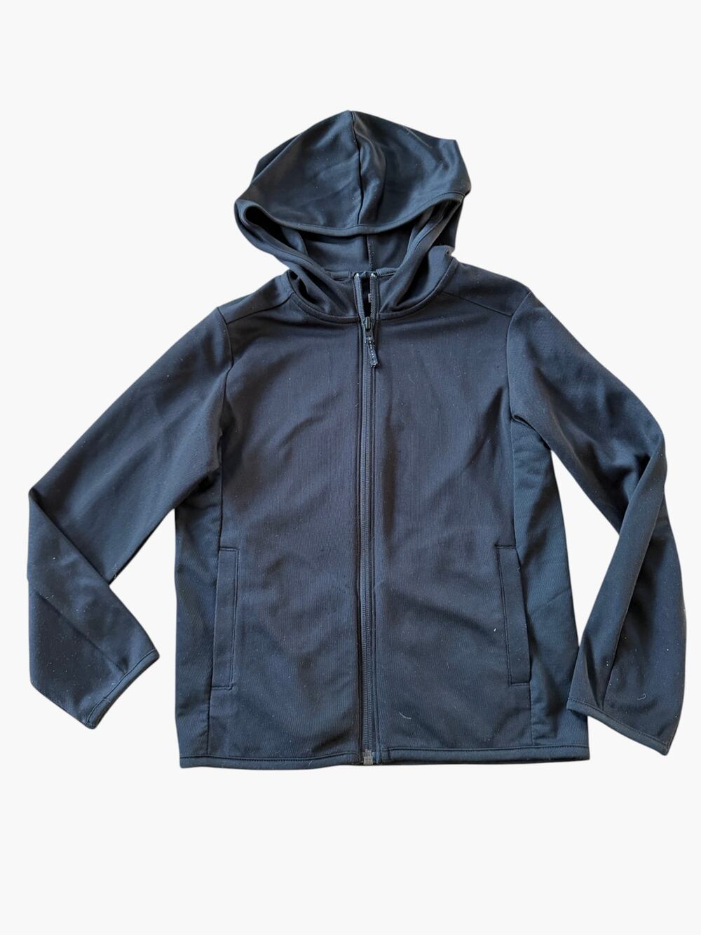 Uniqlo Kids DRY-EX Full Zip Hoodie Black Unisex Size 130 (7-8Y)